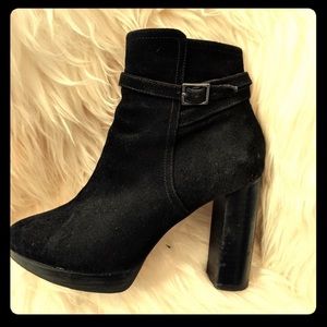 black 36 joie suede heels